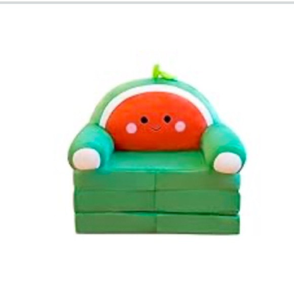 Plush Foldable Kids Sofa Backrest Armchair *COVER ONLY* - Picture 1 of 5